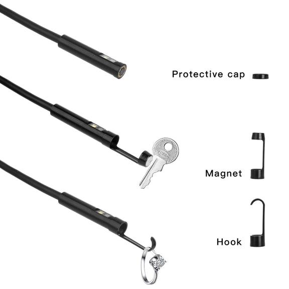 P130 5.5mm 4.3 inch Dual Camera with Screen Endoscope, Length:10m