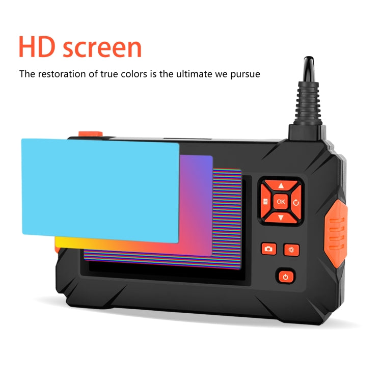 P130 5.5mm 4.3 inch Dual Camera with Screen Endoscope, Length:10m