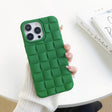 For iPhone 13 Pro Max 3D Cube Weave Texture Skin Feel Phone Case(Green) - iPhone 13 Pro Max Cases by PMC TechLife | Online Shopping South Africa | PMC TechLife | Buy Now Pay Later Mobicred