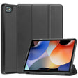 For Blackview Oscal Pad 10 Custer Pure Color 3-Fold Holder Smart Leather Tablet Case(Black) - Others by PMC TechLife | Online Shopping South Africa | PMC TechLife