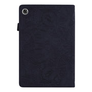 For Lenovo Tab M10 Plus 10.6 3rd Gen 2022 Calf Texture Embossed Flip Leather Tablet Case(Black)