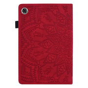 For Lenovo Tab M10 Plus 10.6 3rd Gen 2022 Calf Texture Embossed Flip Leather Tablet Case(Red)