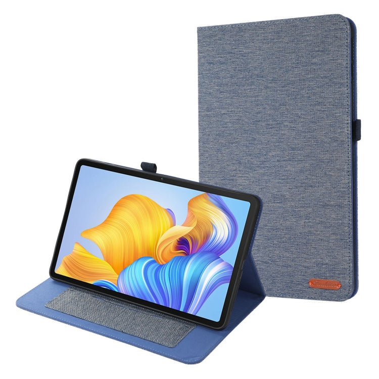 For Honor Pad 9 Pro / V8 Pro Fabric Leather Tablet Case(Blue)