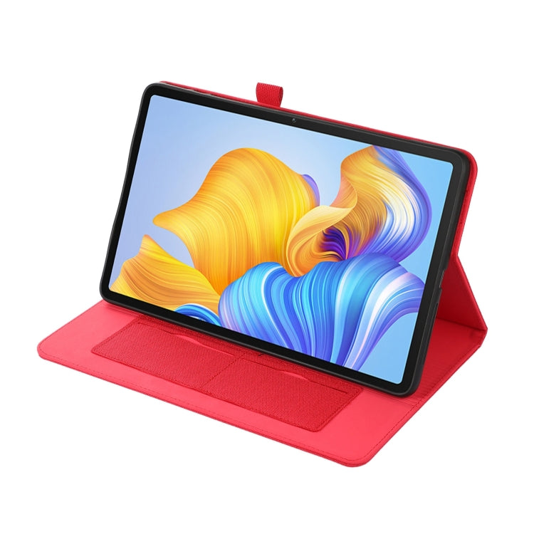 For Honor Pad 9 Pro / V8 Pro Fabric Leather Tablet Case(Red)