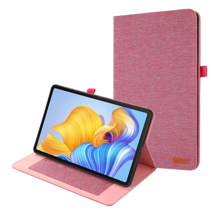 For Honor Pad 9 Pro / V8 Pro Fabric Leather Tablet Case(Pink)