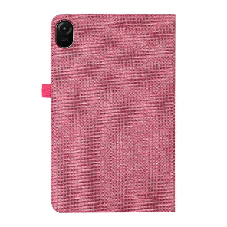 For Honor Pad 9 Pro / V8 Pro Fabric Leather Tablet Case(Pink)