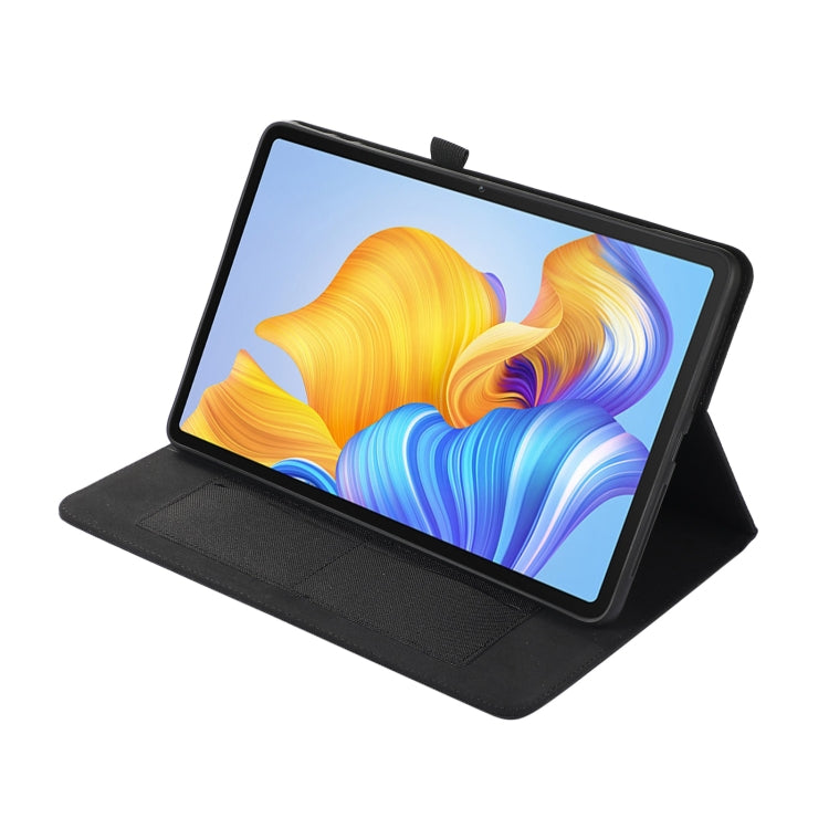 For Honor Pad 9 Pro / V8 Pro Fabric Leather Tablet Case(Black)