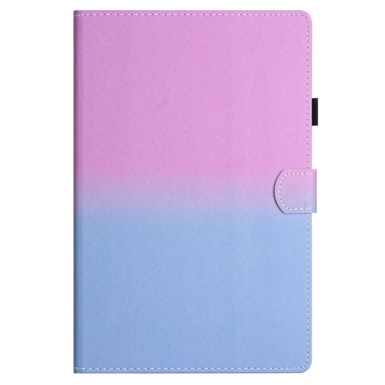 For 10 inch Universal Stitching Gradient Leather Tablet Case(Purple Blue)