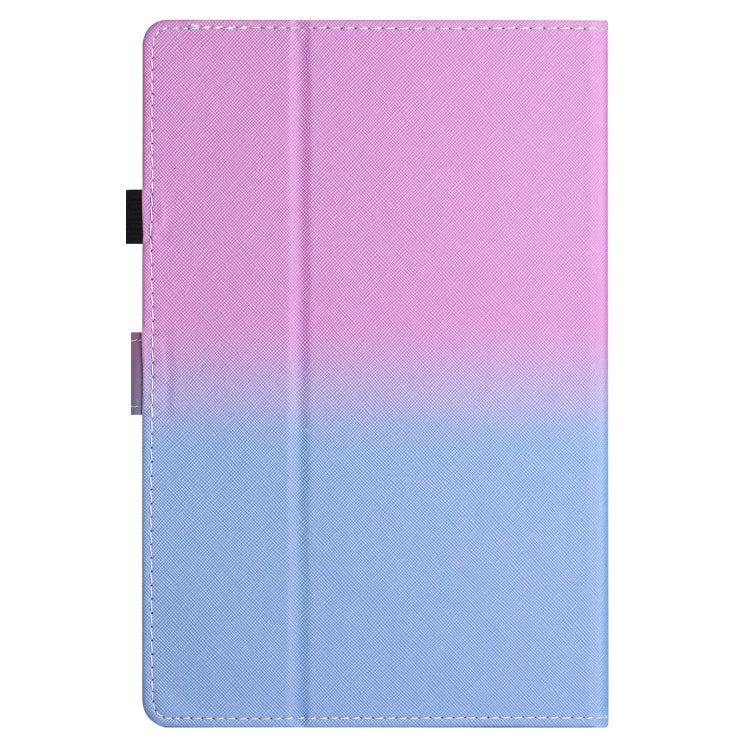 For 10 inch Universal Stitching Gradient Leather Tablet Case(Purple Blue)