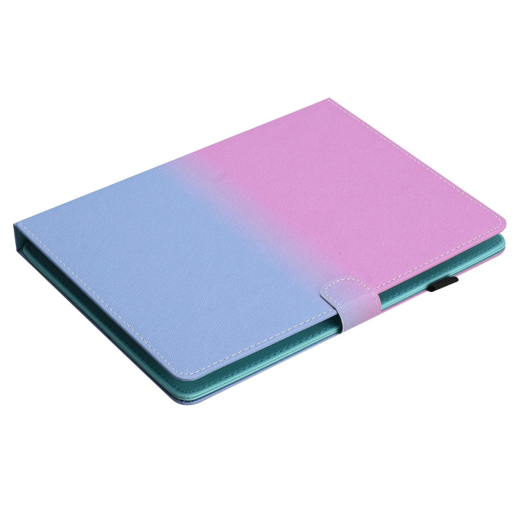 For 10 inch Universal Stitching Gradient Leather Tablet Case(Purple Blue)