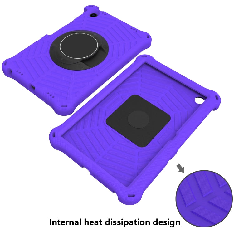 For Lenovo Tab M10 Plus 10.6 3rd Gen 2022 Spider King Silicone Protective Tablet Case(Purple)