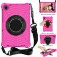 For Lenovo Tab K10 Spider King Silicone Protective Tablet Case(Rose Red) - Lenovo by PMC TechLife | Online Shopping South Africa | PMC TechLife | Buy Now Pay Later Mobicred