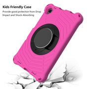 For Lenovo Tab K10 Spider King Silicone Protective Tablet Case(Rose Red)