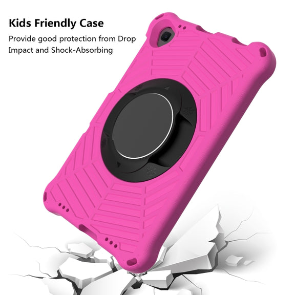 For Lenovo Tab K10 Spider King Silicone Protective Tablet Case(Rose Red)