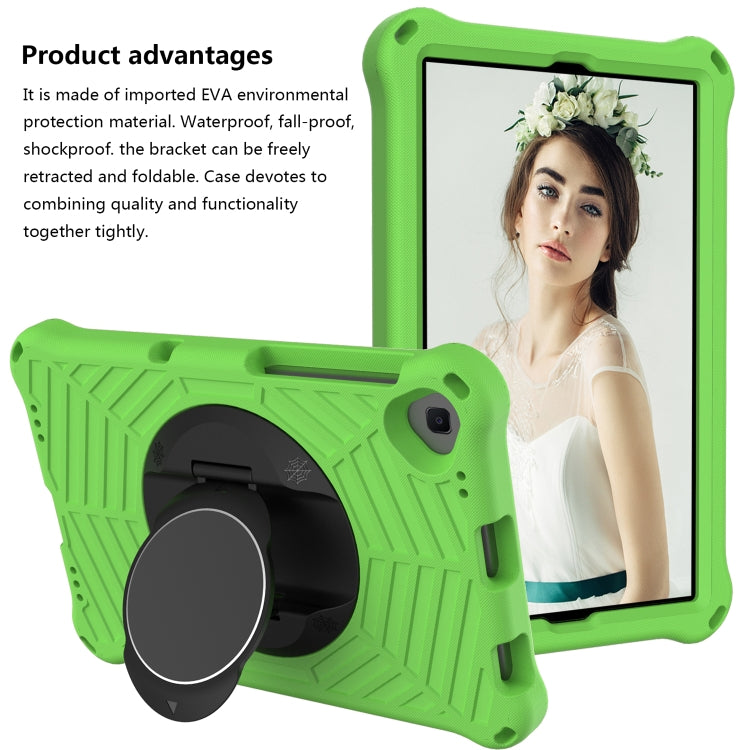 For Lenovo Tab K10 Spider King Silicone Protective Tablet Case(Green)