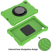 For Lenovo Tab K10 Spider King Silicone Protective Tablet Case(Green)