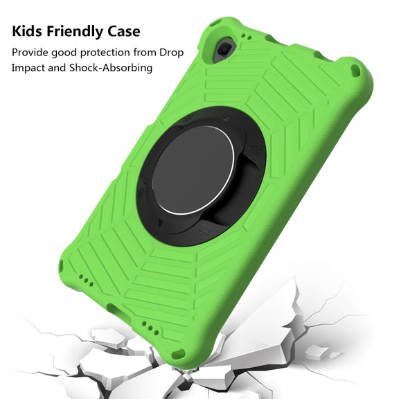 For Lenovo Tab K10 Spider King Silicone Protective Tablet Case(Green)