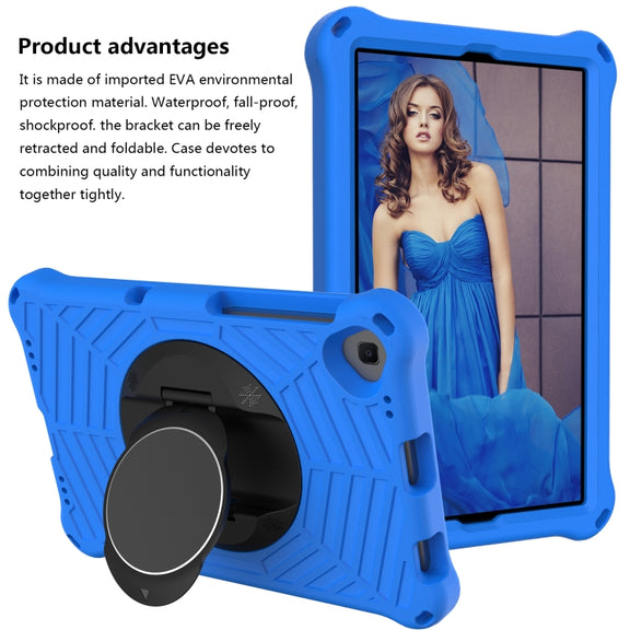 For Lenovo Tab K10 Spider King Silicone Protective Tablet Case(Blue)