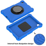 For Lenovo Tab K10 Spider King Silicone Protective Tablet Case(Blue)
