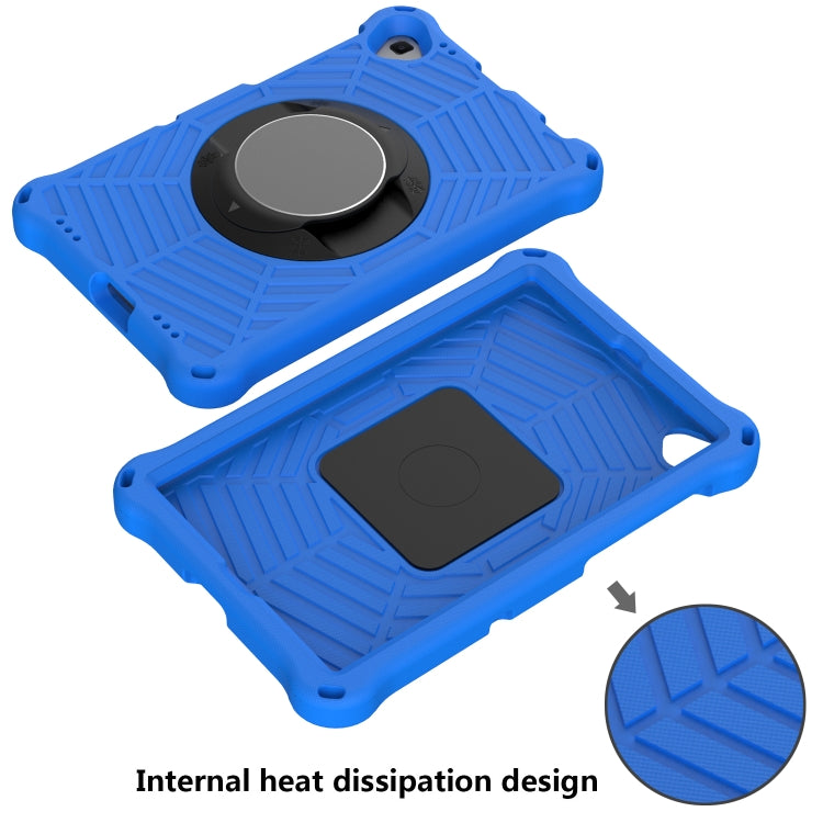 For Lenovo Tab K10 Spider King Silicone Protective Tablet Case(Blue)