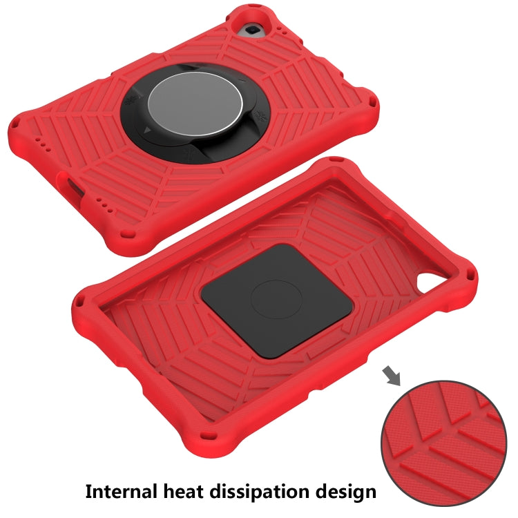For Lenovo Tab K10 Spider King Silicone Protective Tablet Case(Red)