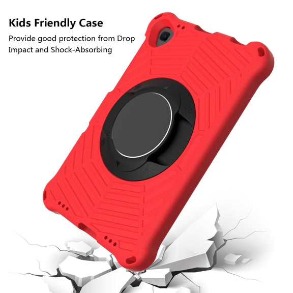 For Lenovo Tab K10 Spider King Silicone Protective Tablet Case(Red)
