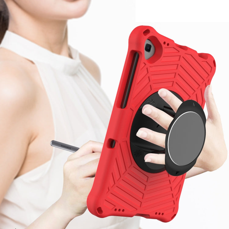 For Lenovo Tab K10 Spider King Silicone Protective Tablet Case(Red)
