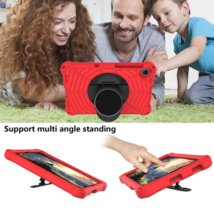 For Lenovo Tab K10 Spider King Silicone Protective Tablet Case(Red)