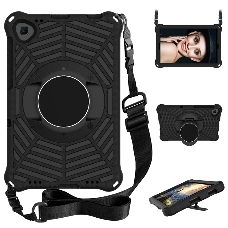 For Lenovo Tab K10 Spider King Silicone Protective Tablet Case(Black)