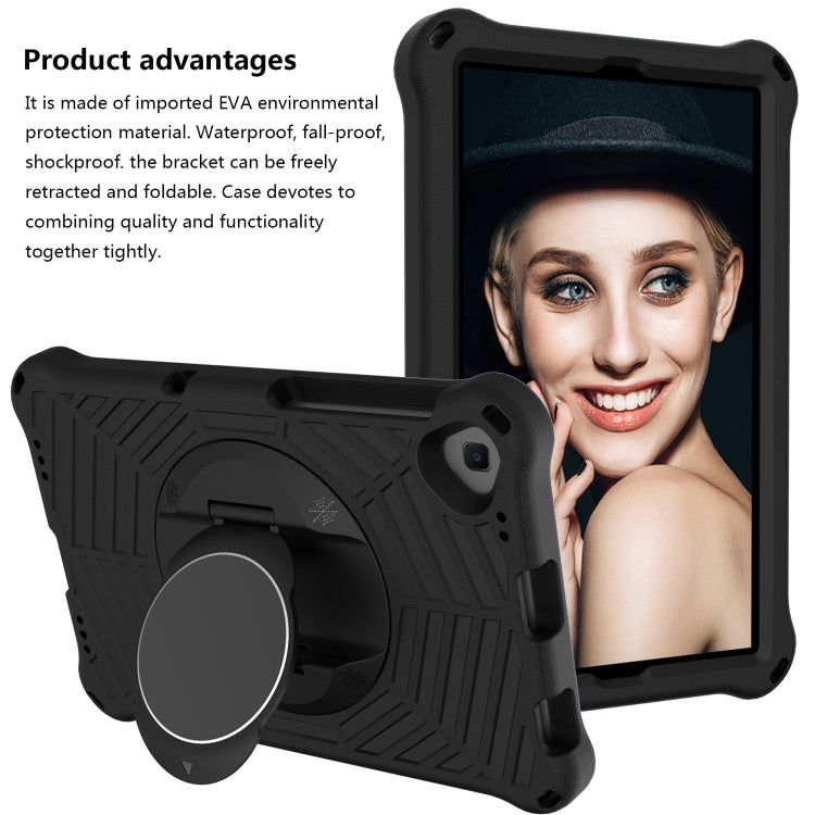 For Lenovo Tab K10 Spider King Silicone Protective Tablet Case(Black)