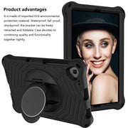 For Lenovo Tab K10 Spider King Silicone Protective Tablet Case(Black)