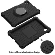 For Lenovo Tab K10 Spider King Silicone Protective Tablet Case(Black)