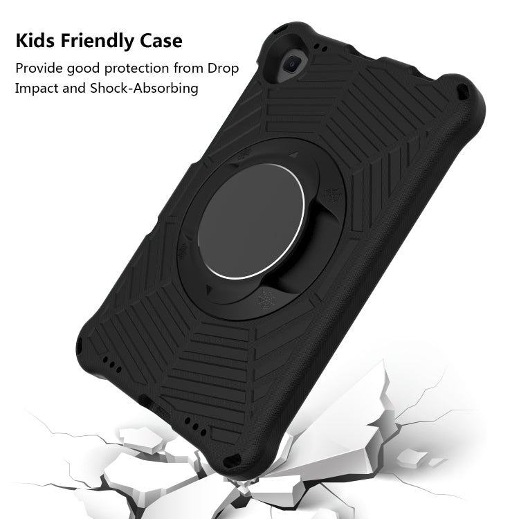 For Lenovo Tab K10 Spider King Silicone Protective Tablet Case(Black)