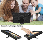 For Lenovo Tab K10 Spider King Silicone Protective Tablet Case(Black)