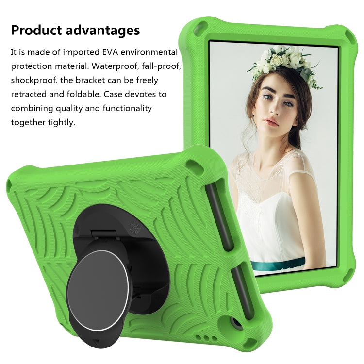 For Amazon Kindle Fire HD 8 / 8 Plus 2022 / 2020 Spider King Silicone Protective Tablet Case(Green)
