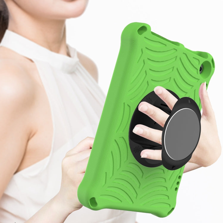 For Amazon Kindle Fire HD 8 / 8 Plus 2022 / 2020 Spider King Silicone Protective Tablet Case(Green)