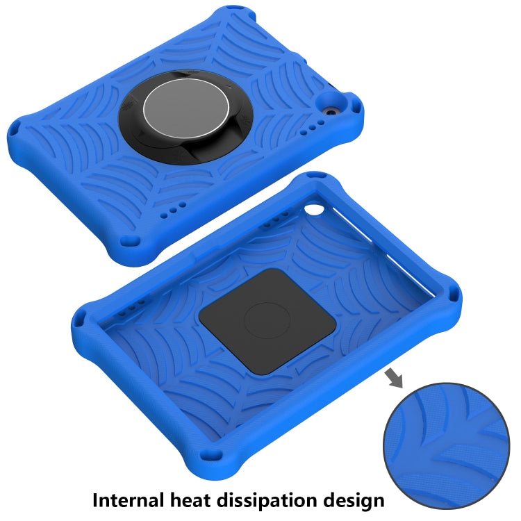For Amazon Kindle Fire HD 8 / 8 Plus 2022 / 2020 Spider King Silicone Protective Tablet Case(Blue)