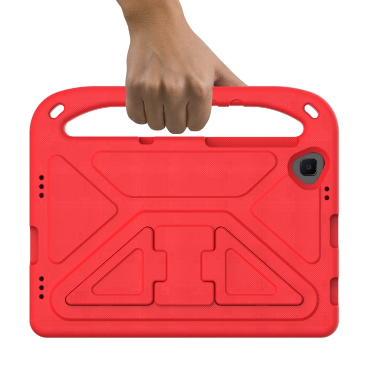 For Lenovo Tab K10 Handle EVA Shockproof Tablet Case with Holder(Red)