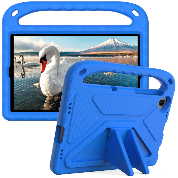 For Lenovo Tab K10 Handle EVA Shockproof Tablet Case with Holder(Blue)