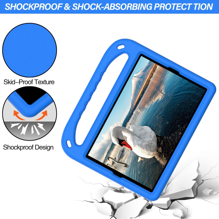For Lenovo Tab K10 Handle EVA Shockproof Tablet Case with Holder(Blue)