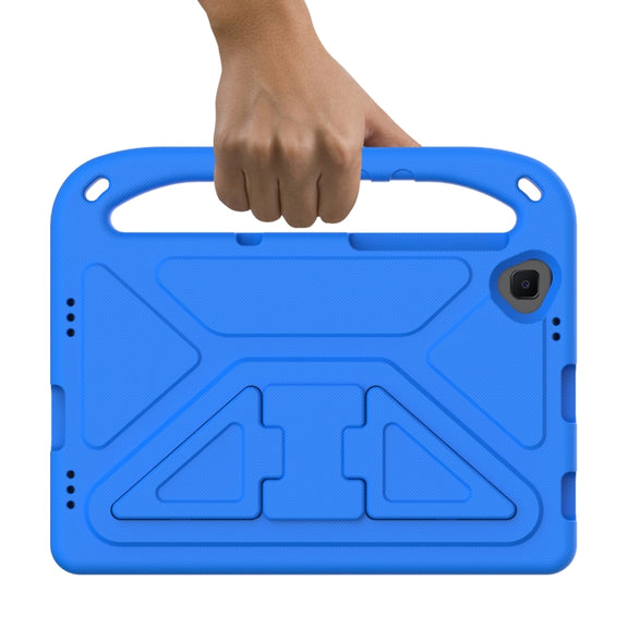 For Lenovo Tab K10 Handle EVA Shockproof Tablet Case with Holder(Blue)