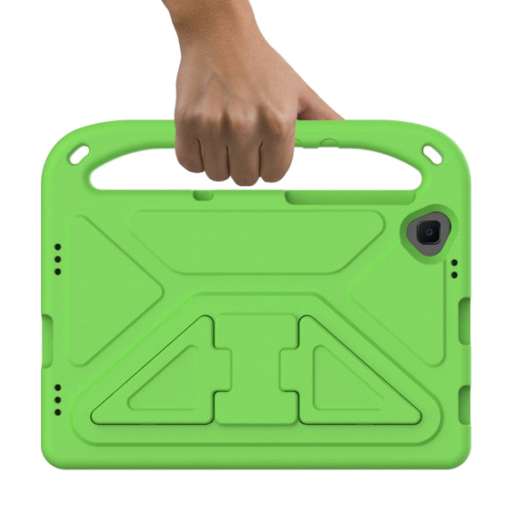 For Lenovo Tab K10 Handle EVA Shockproof Tablet Case with Holder(Green)