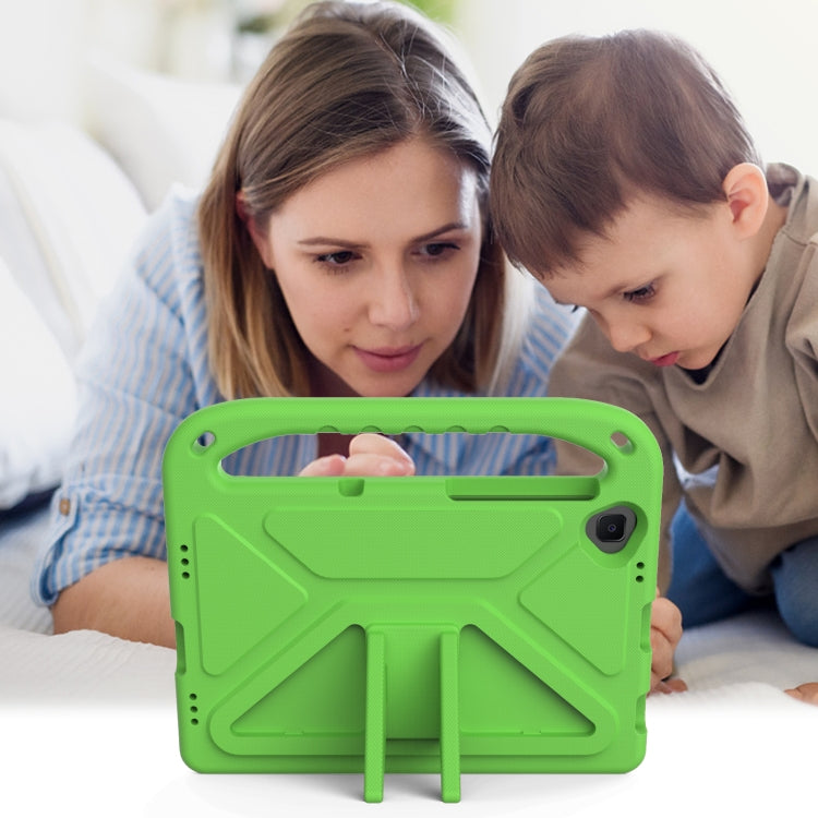 For Lenovo Tab K10 Handle EVA Shockproof Tablet Case with Holder(Green)