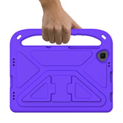 For Lenovo Tab K10 Handle EVA Shockproof Tablet Case with Holder(Purple)
