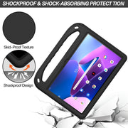 For Lenovo Tab M10 Plus 10.6 3rd Gen 2022 Handle EVA Shockproof Tablet Case with Holder(Black)