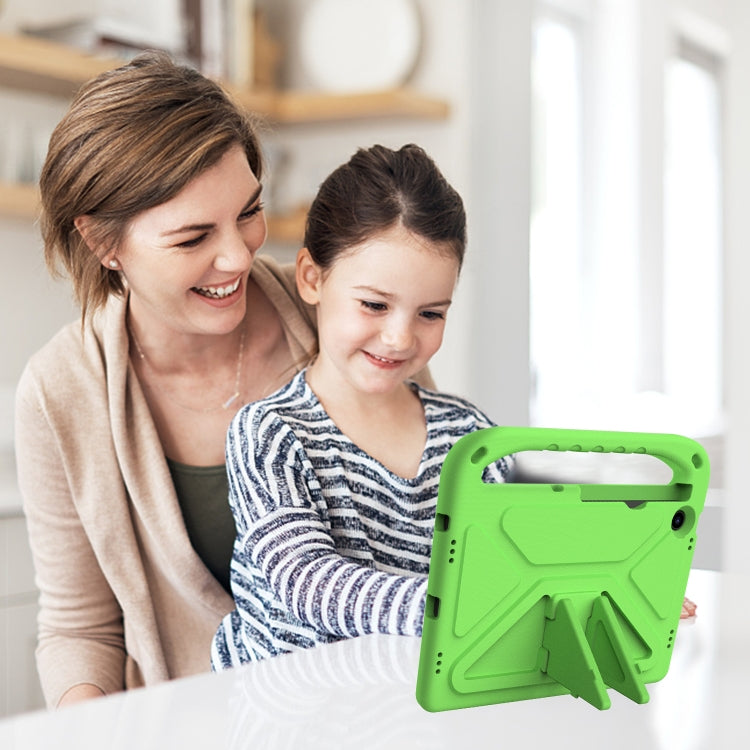 For Lenovo Tab M10 Plus 10.6 3rd Gen 2022 Handle EVA Shockproof Tablet Case with Holder(Green)