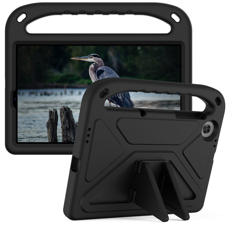 For Lenovo Tab M10 HD 2nd Gen Handle EVA Shockproof Tablet Case with Holder(Black)