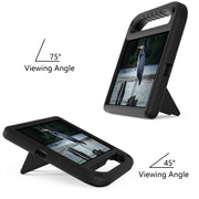 For Lenovo Tab M10 HD 2nd Gen Handle EVA Shockproof Tablet Case with Holder(Black)