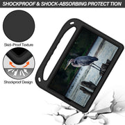 For Lenovo Tab M10 HD 2nd Gen Handle EVA Shockproof Tablet Case with Holder(Black)