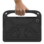 For Lenovo Tab M10 HD 2nd Gen Handle EVA Shockproof Tablet Case with Holder(Black)